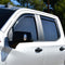 Westin 19-21 Chevy Silverado Crew Cab Pickup In-Channel Wind Deflector 4pc - Smoke